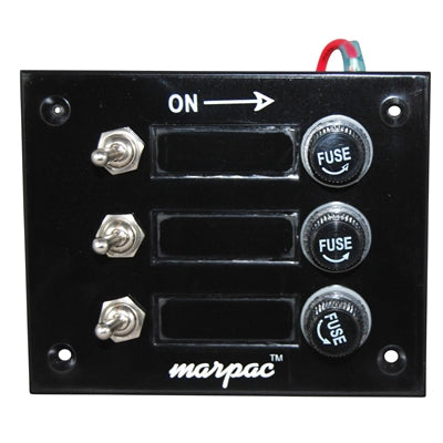 Marpac Switch Panel - 3 Gang - 4-1/2 Inch W x 3-5/8 Inch High - shopbulluna.com