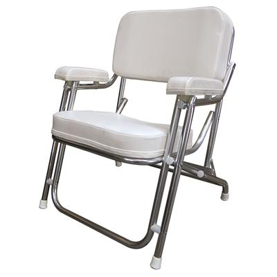 Marpac Marpac Folding Deck Chair - White - shopbulluna.com