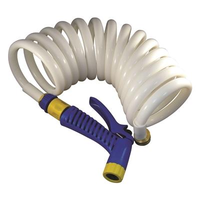 Marpac 1/2 Inch x 25 Feet Coiled Washdown Hose With Nozzle - shopbulluna.com