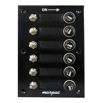 Marpac Switch Panel - 6 Gang - 4-1/2 Inch W x 6-1/4 Inch High - shopbulluna.com