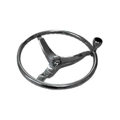 Marpac Stainless Steel Steering Wheel Kit With Control Knob For UFlex Steering - 15-1/2 Inch Diameter - shopbulluna.com