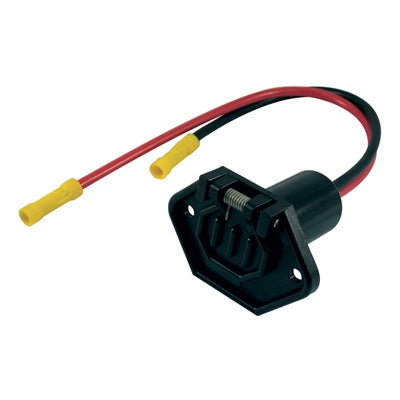 Marpac Trolling Motor Female Sockets - Boat Side Connector - 12 Volt - 2 Wires - Connects To 7-1298 - shopbulluna.com