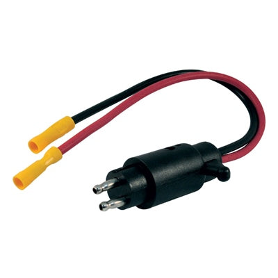 Marpac Trolling Motor Male Plugs - Motor Side Connector - 12 Volt - 2 Wires - Connects To 7-1296 - shopbulluna.com