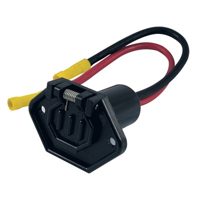 Marpac Trolling Motor Male Sockets - Boat Side Connector - 12 Volt - 2 Wires - Connects to 7-1306 - shopbulluna.com