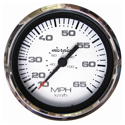 Marpac Premier Elite Domed Speedometer with Stainless Bezel - 10 - 65 MPH - 3-3/8 Inches - shopbulluna.com