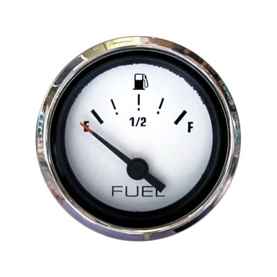 Marpac Premier Elite Domed Fuel Gauge with Stainless Bezel - E - 1/2 - F - 2-1/16 Inches - shopbulluna.com