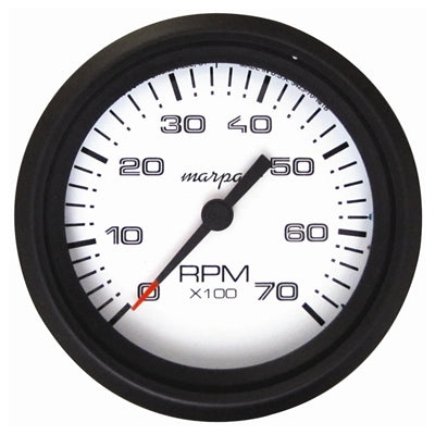 Marpac Premier Elite Domed Tachometer - 0 - 7,000 RPM - 3-3/8 Inches - shopbulluna.com