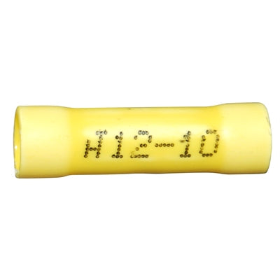 Marpac Vinyl Butt Connectors - 12-10 AWG - Yellow - Package Of 6 - shopbulluna.com