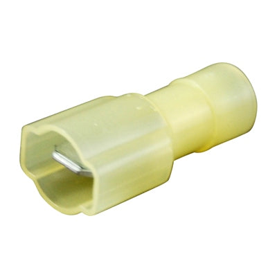 Marpac Vinyl Quick Disconnects - Fully Insulated - 12-10 AWG - Male - Yellow - Package Of 4 - shopbulluna.com