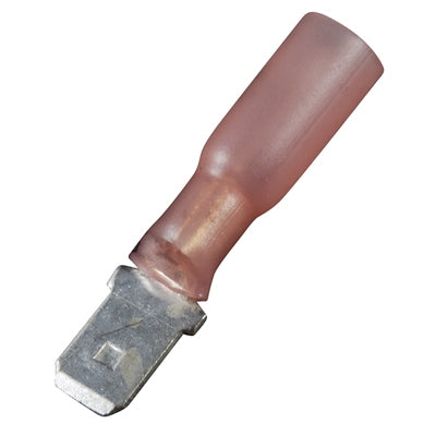 Marpac Heat Shrink Quick Disconnects - Insulated - 22-18 AWG - Male - Red - shopbulluna.com