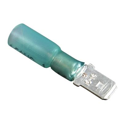 Marpac Heat Shrink Quick Disconnects - Insulated - 16-14 AWG - Male - Blue - shopbulluna.com