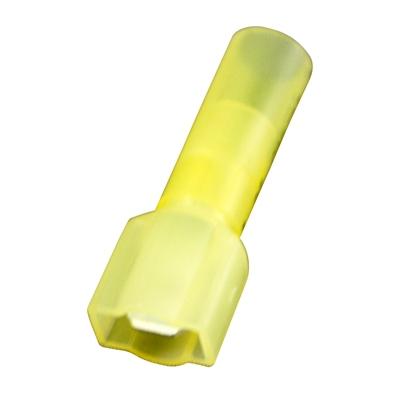 Marpac Heat Shrink Quick Disconnects - Insulated - 12-10 AWG - Male - Yellow - shopbulluna.com