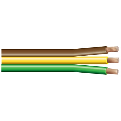 Marpac Bonded Parallel Wire - 3-Conductor - 14 Gauge - Brown/Yellow/Green - 100 Feet - shopbulluna.com