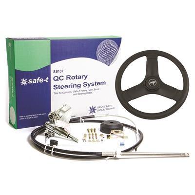 Dometic SS-137 Safe-T QC Steering Systems with Steering Wheel - 15 Feet - shopbulluna.com