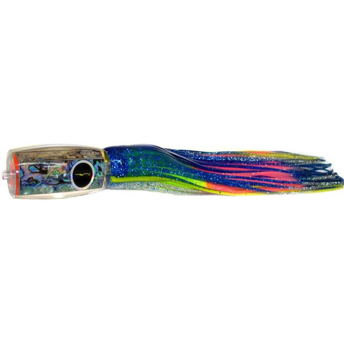 Black Bart 1656 Flat Nose Medium Heavy Tackle Lure - Blue Yellow/Rainbow - shopbulluna.com