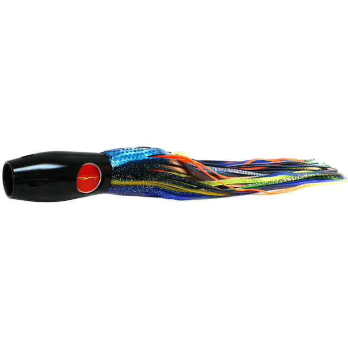 Black Bart Heavy Metal Ascension Pro Jet Lure - Black Blue Dot/Green Orange Tiger - shopbulluna.com