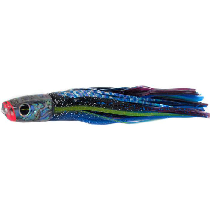 Black Bart Costa Rican Plunger Light Tackle Lure - Black Blue Dot/Purple Foil - shopbulluna.com