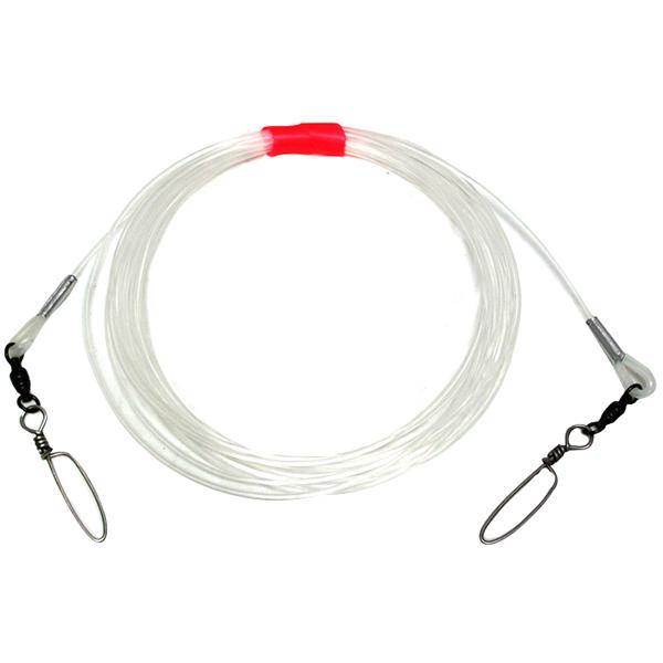 Black Bart 300 Pound Wahoo Shock Leader - 20 Feet - With Ball Bearing Snap Swivels - shopbulluna.com