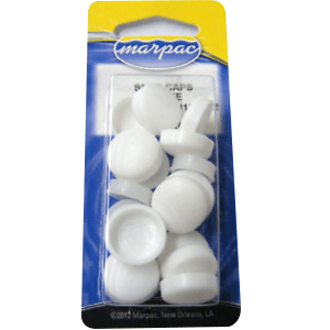 Marpac Snap Caps - Fits Screw Sizes: #10 and #12 - White - shopbulluna.com